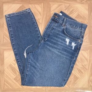 Size 31 - Forever 21 Slim Fit Distressed Skinny Denim Blue Jeans
